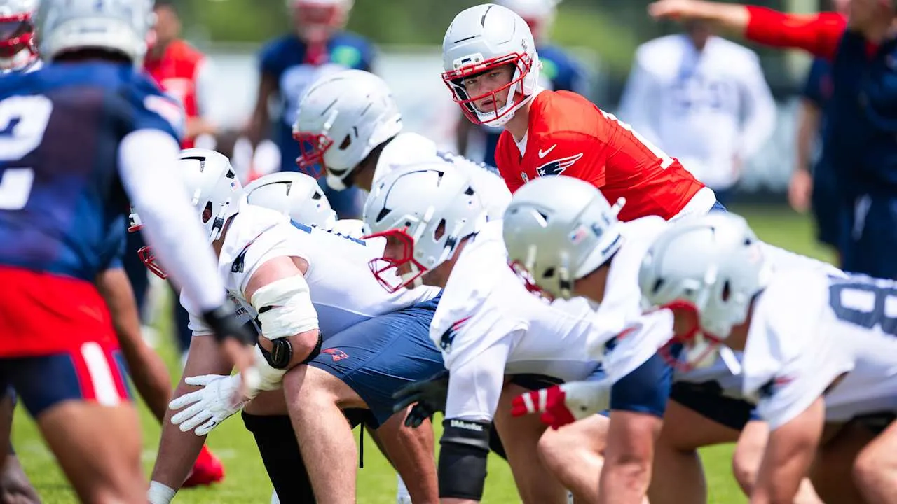 QB Patriots Drake Maye Membahas Kemajuan Ofensif Setelah Hari Pertama Minicamp